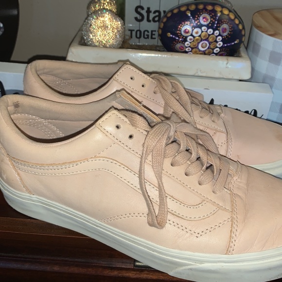 Vans Old Skools Sepia Rose All Leather Tennis Shoe - Picture 5 of 7